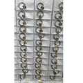 Single Stainless Steel Huggie Earrings with Gold Tone Geometric Charms view 3
