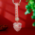 Star Band Crystal Heart Keychains with Straps and Plain Options view 10