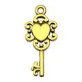 Antique Gold Tone Skeleton Key Charms in Twenty Designs view 3