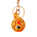 Rotating Chinese Fortune Gourd Keychains in Two Distinct Designs view 5