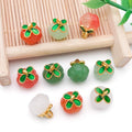 Small and Large Multi-Color Glass Pumpkin Charm Collection view 2