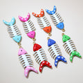 Colorful Enamel Fishbone Charms in Nine Color Options view 1