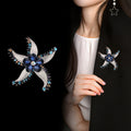 Starfish Two Designs Metal Brooch Pin for Jackets and Lapels view 4
