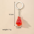 Translucent Christmas Tree Split Ring Keychains in Five Colors view 4