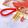 Red-Braided-Loop Fortune-Tag Gold-Abacus