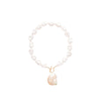 White Pearl Shell Pendant Necklace Two Pearl Styles view 5