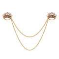 Gold Tone Eye Crystal Pearl Look Four Designs Metal Brooch Pin view 7