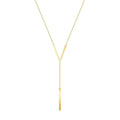 Minimalist V Bar Lariat Necklace Gold Steel Rose Gold view 5
