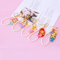 Pearl Loop Mini Mermaid Keychains in Five Colors plus Assorted Option view 7