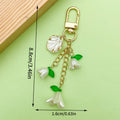 Flower Charm Keychains in 10 Pictured Variations for Bags and Keys view 10