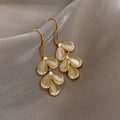 Gold Tone Opalescent Geometric Earrings in Six Designs view 11