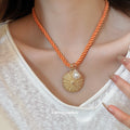 Braided Cord Ocean Pendant Necklaces in Three Styles view 3