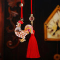 Mixed Rooster and Hen Vehicle Hanging Ornaments in Six Styles and Cord Only Option view 3