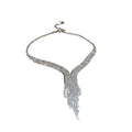 Crystal Fringe Necklace and Earring Sets in Seven Colors view 5