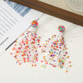 Seed Bead Flower Bottle Tassel Drop Earrings Seven Styles view 12
