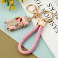 Jeweled Vintage Convertible Car Keychains in Four Pictured Colors view 10