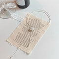 Silver Tone Crystal Burst Pendant Necklace with Long Chain Tassels view 6