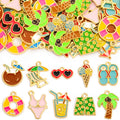 Enamel-Look Decorative Alloy Charms in 10 Styles for Jewelry Crafts view 4