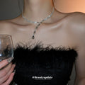 Silver Rhinestone Choker Teardrop Open Heart Bow Styles view 4