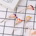 Long Stem Flower Bud Brooch in Four Enamel Colorways view 4