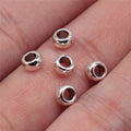 5x5x3mm 0.2g Multicolor Zinc Alloy Small Hole Spacer Beads and Washer Beads for Bracelet Necklace DIY