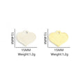 Colorful Rhinestone Heart Pendant Charms in 10 Styles view 2