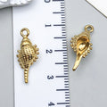 Gold-Tone Starfish and Seashell Shell Charms with 9 Listed Options view 8