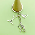 Hockey Charm Keychains in 36 Pictured Variations for Bags and Keys view 4
