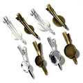 Metal Alligator Hair Clip Blanks With Round Bezel Trays view 5