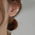 Crystal Starburst Ear Cuffs - One Style Polished Decorative Design view 6