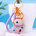 Mixed Enamel and Pearl Duck Keychains in Thirty One Color and Loop Options view 9