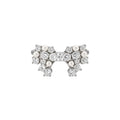 Silver CZ Pearl Bow Necklace Earrings Ring Three Styles view 5