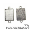 Rectangular Cabochon Settings in Two Antique Finishes view 5