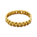Watch Band Link Bracelet Gold Or Steel Plus Single Link view 5