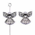 Double-Sided Angel Small-Hole Metal Bead in Two Finishes view 3