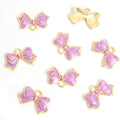 Colorful Enamel Bow Jewelry Components For DIY Earrings And Bracelets Charms view 9