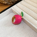 Enamel Fruit Statement Rings Strawberry Apple Calla Five Styles view 7
