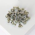 Tibetan Style Money Tree Brooch in Red and Turquoise view 3