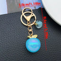 Pink-Led Six-Color Iridescent Apple Keychain Collection view 9