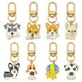 Dog Charm Keychains Featuring Yellow Dog Across 13 Pictured Variations view 5