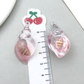 Acrylic Transparent Pink Luminous Ocean Theme Charm Pendant for DIY Earrings Bag Decor