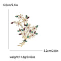 Daisy Bouquet Brooch with Multicolor Enamel Leaves view 4