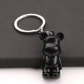Bear Figure Keychain With Bow Tie in Four Color Finishes view 4