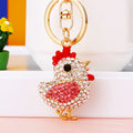 Jeweled Chick Keychains in Three Colors with Braided Wrist Loops view 8