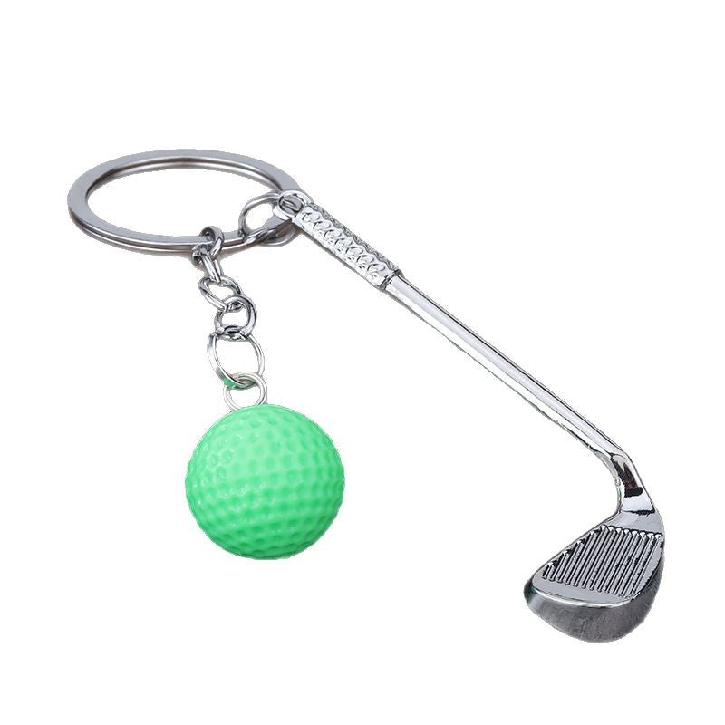 Minimalist Golf Ball Zinc Alloy Keychain Bag Charm Gift