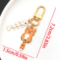 Seven Cat and Fish Bone Metal Clasp Keychain Designs view 9