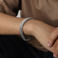 Watch Band Style Link Bracelet Gold Steel Or Black 20cm view 4