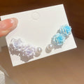 Rose Flower Stud Earring Sets With Pearl Style Six Piece view 6