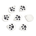 Enamel Paw Print Charms in Six Colors and Two Metal Tones view 6