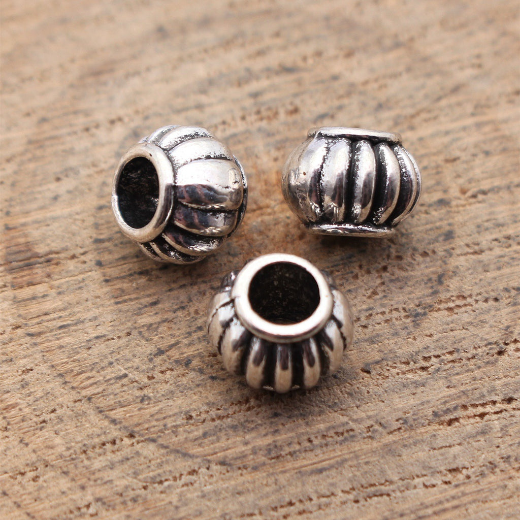 8.2x8x6.1mm 0.9g Multicolor Zinc Alloy Pumpkin Spacer Beads Large Hole for DIY Bracelet Jewelry Making
